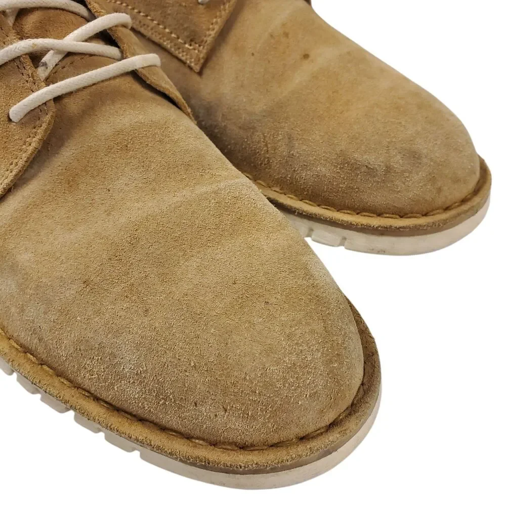 COLE HAAN Shoes ZERØGRAND LAZER Mens Size 10 Beige Suede Oxford Casual C31257